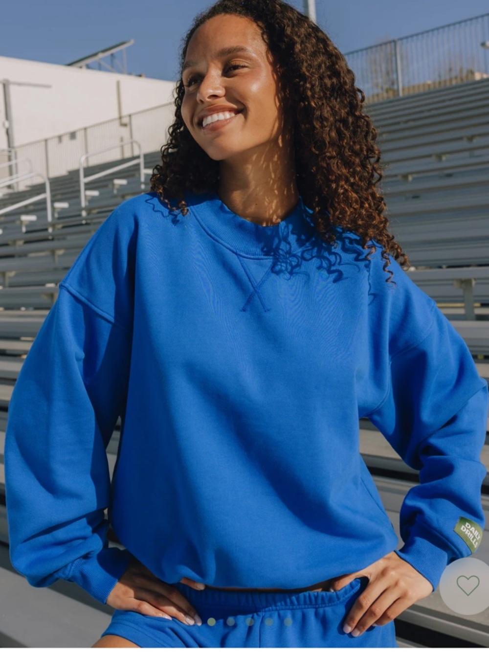 Vintage Crew Sweatshirt - Cobalt Blue